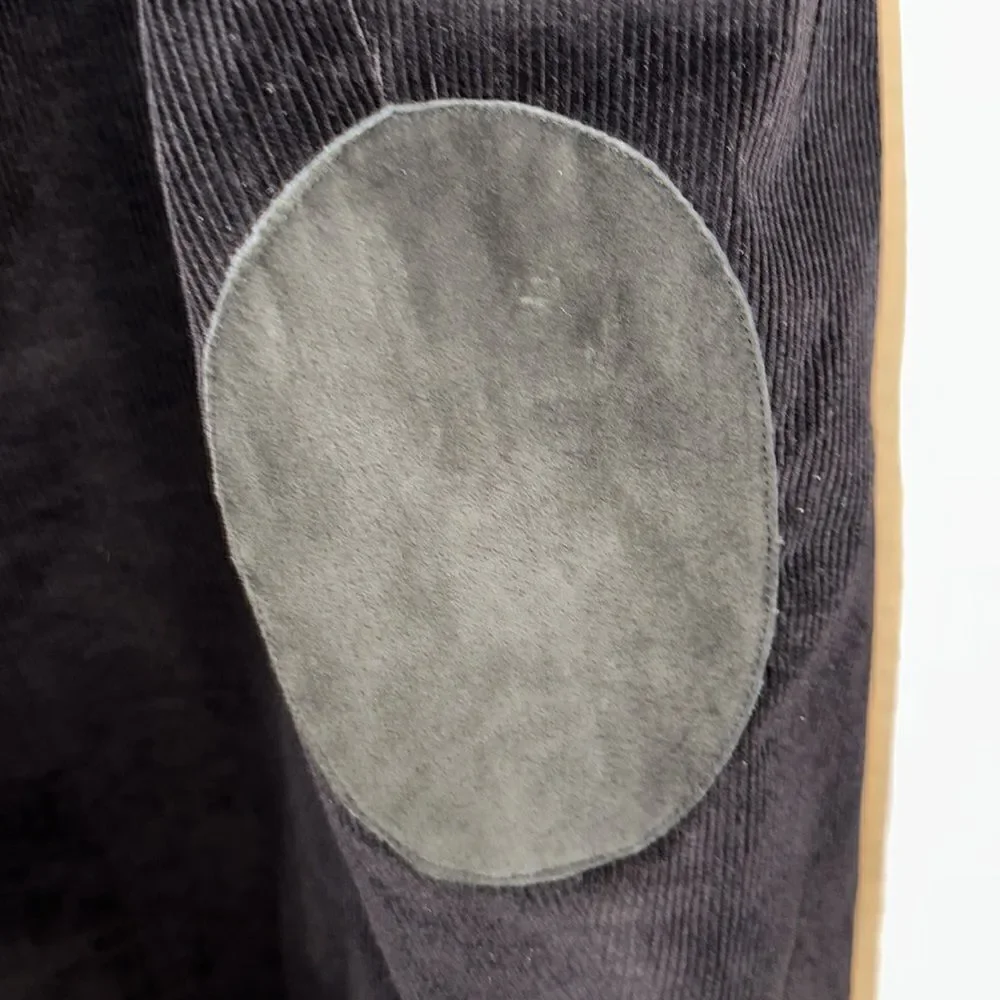 Monsieur Adolfo 49L-50L Black Corduroy Blazer Sport Jacket